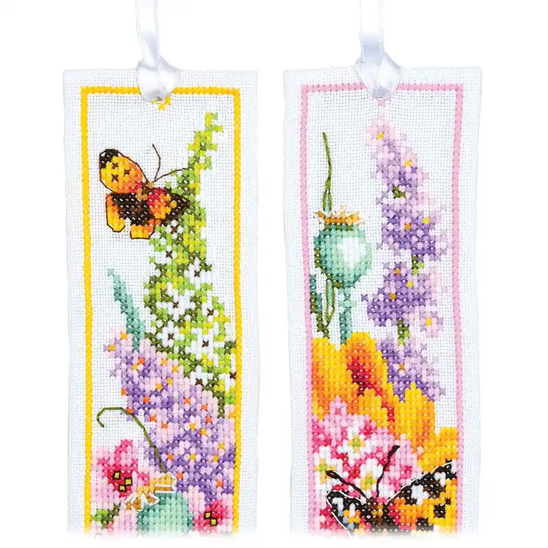 Kit segnalibro da ricamo Lanarte Mazzo di fiori | Offerta del giorno