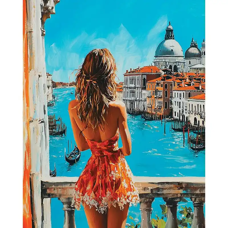 Sconti | Kit ricamo diamante su telaio Art City Venezia soleggiata