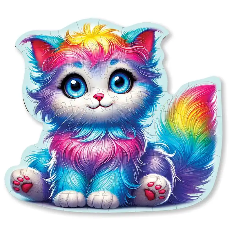 puzzle in legno Wooden City Gattino fantastico - 75 pezzi | Grande successo