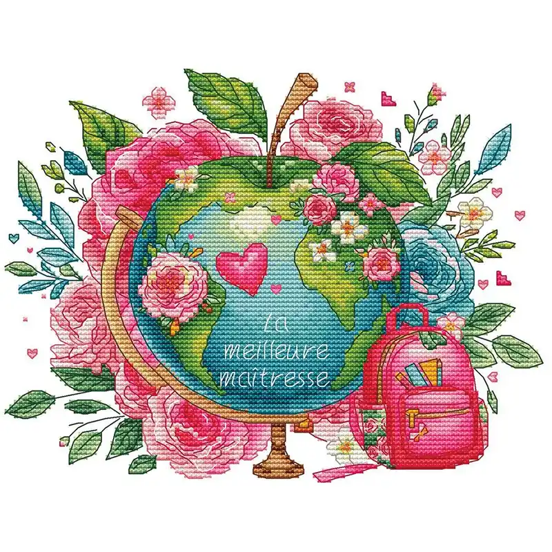 Prezzo promozionale - Foglio di punto croce Les petites croix de Lucie Il grande marcatore degli alberi della vita