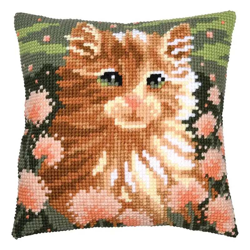 Kit cuscino fori grossi Vervaco Gattino | Spedizione espressa