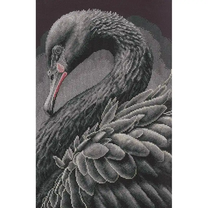 kit ricamo a punto croce Lanarte Cigno nero | Disponibile
