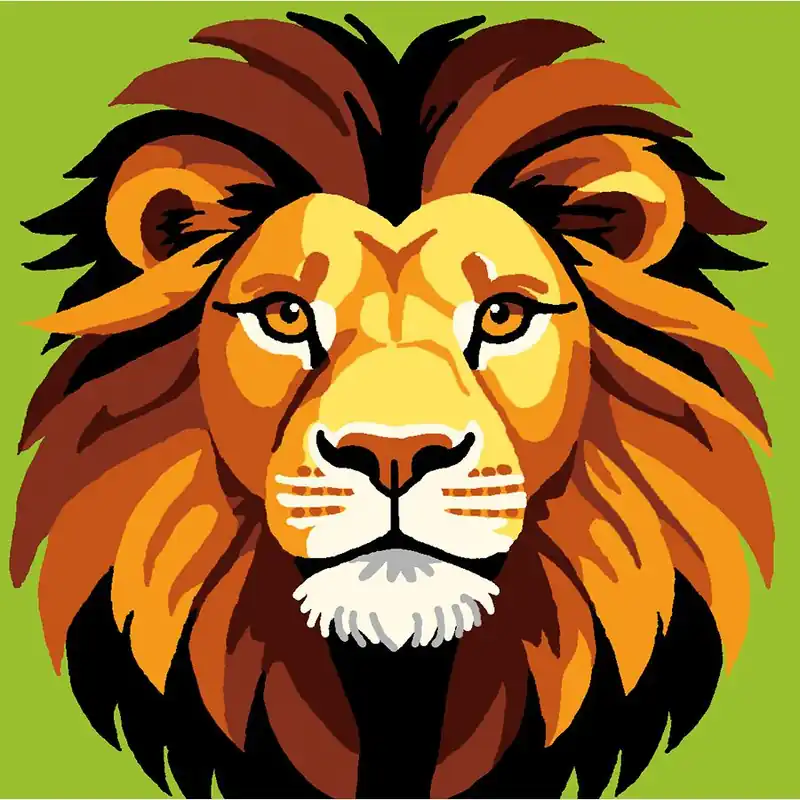 Preferito dai clienti - Kit di tela per bambini Luc Créations Leone
