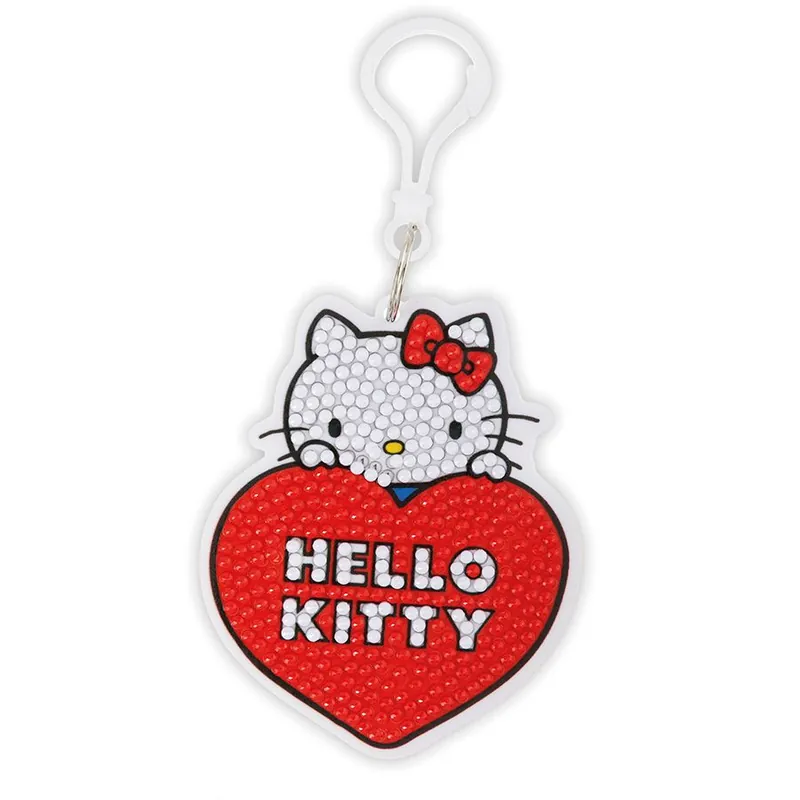 Consigliato - Portachiavi ricamo diamante Crystal Art D.I.Y Hello Kitty