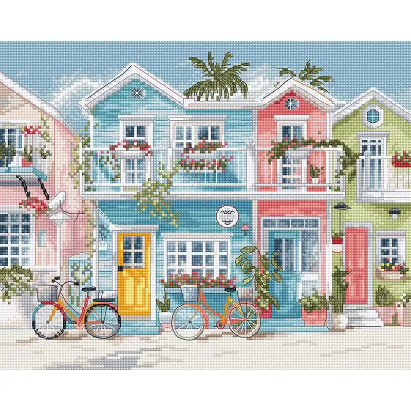 Nuovo in catalogo - kit ricamo a punto croce Letistitch La felicità in spiaggia