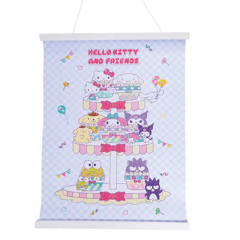 Affare - Banner a diamante Crystal Art D.I.Y Hello Kitty e i suoi amici