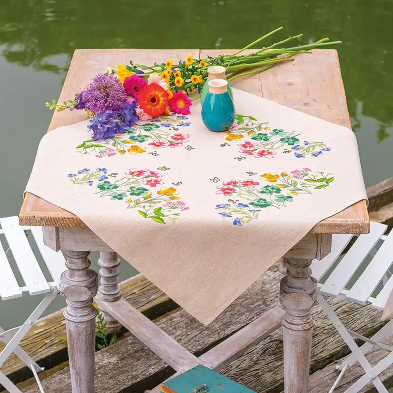 Kit tovaglia da ricamo Vervaco Fiori di campo | Ultima novità