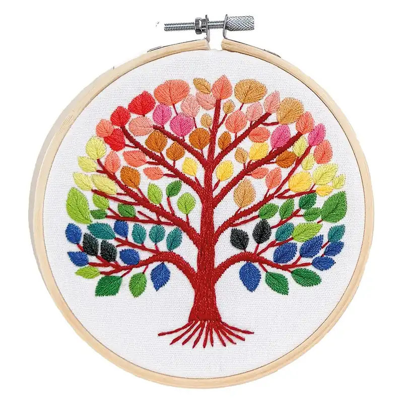 Offerta del giorno - Kit per ricamo a tamburo La Broderie par Milpoint Quattro stagioni