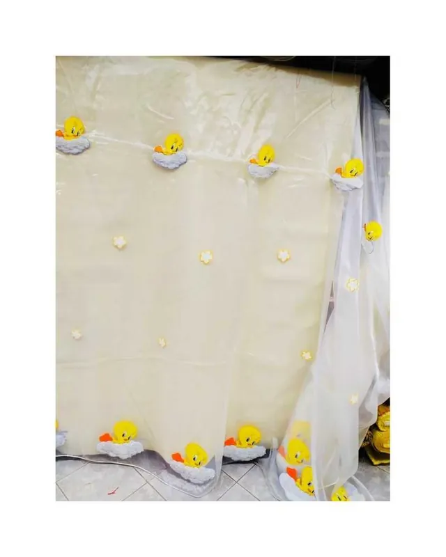 Ordina online - Tessuto Tenda Organza Bianca Personaggio Cartone Animato alta 280 Cm