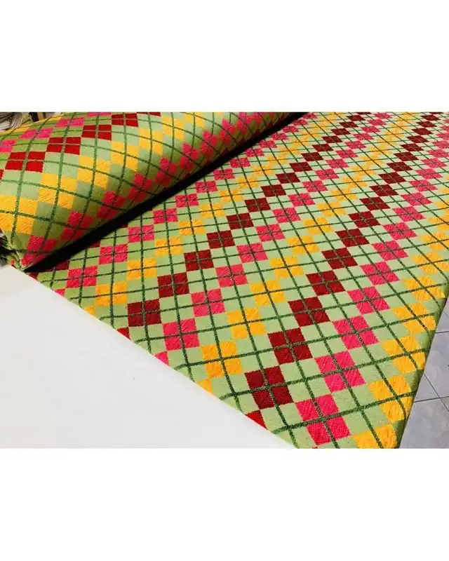 Ultima occasione | 50 Cm Tessuto tappezzeria coordinato ciniglia pesante Verde Salvia alta 280 cm