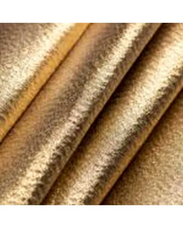 Tessuto Stagnola Lamè Crespato Lurex Argento e Oro Alto 150 Cm - Scorte quasi esaurite