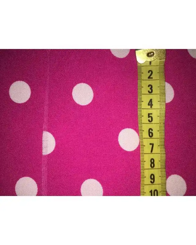Carnevale minni pois fondo fuxia e bianco tessuto comfort alto 150 cm | Risparmia ora
