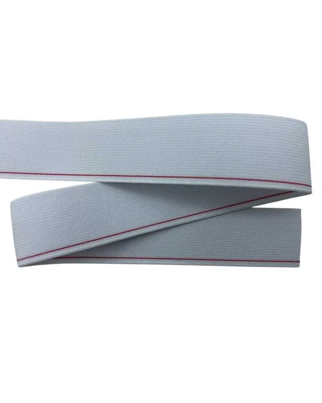 Nastro Elastico con Dettaglio Riga Rossa 3 Cm | Offerta a tempo limitato