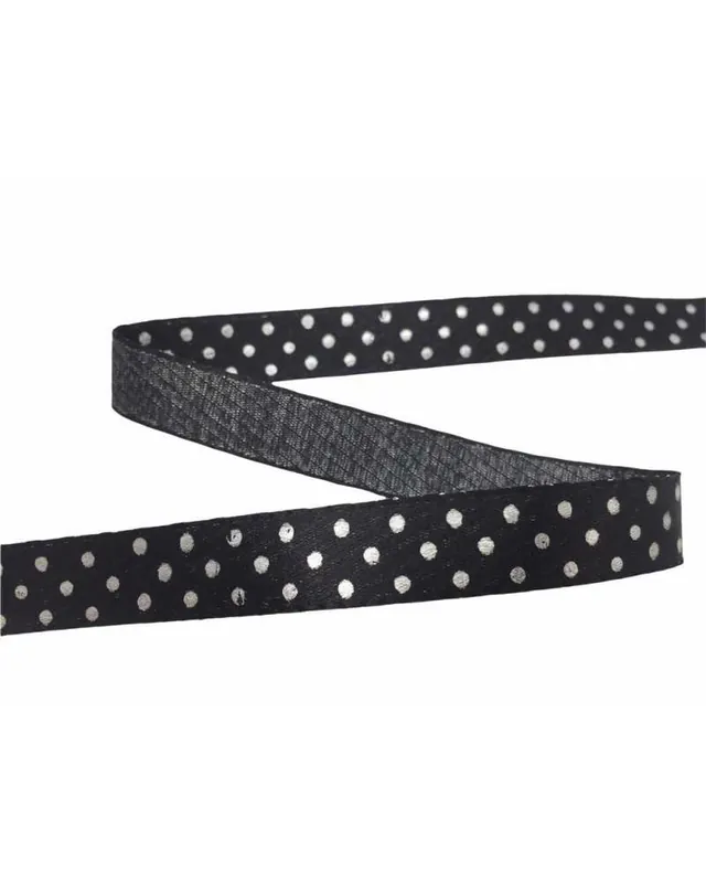 Ordina subito | Nastro in Raso Fantasia Pois Tinto Filo Alto 15 mm