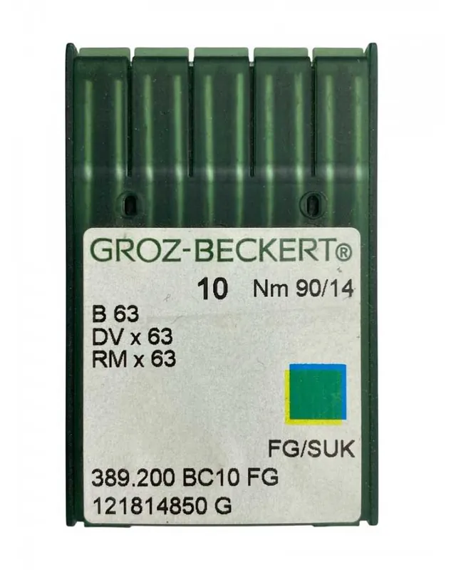 Bestseller | Aghi Groz‑Beckert 90/14 – Sistema B63 DVx63 RMx63 – Punta SUK/FG – Confezione 10 aghi per tagliacuci industriali