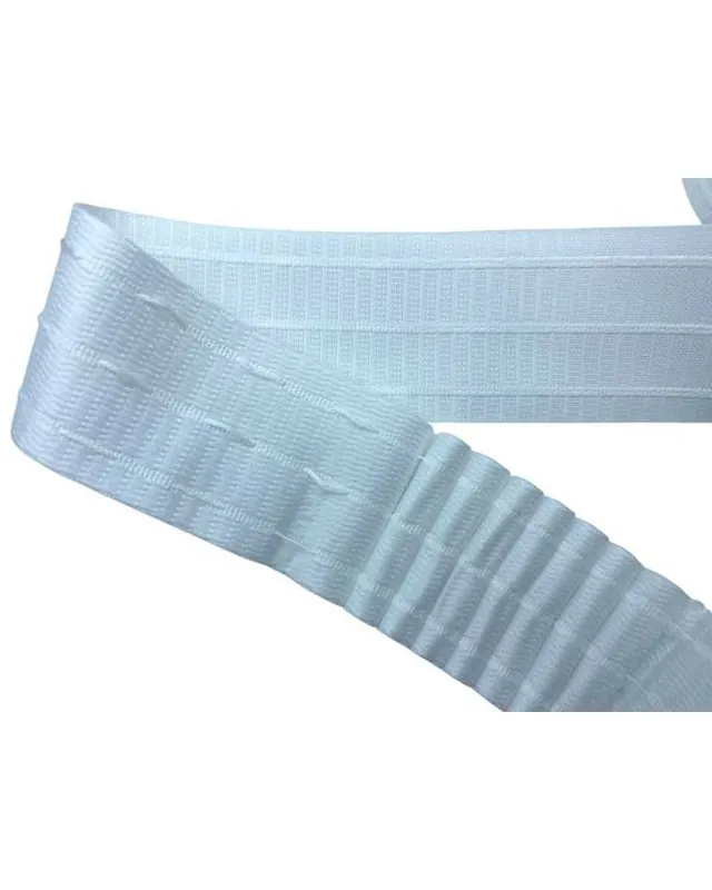 Arricciatenda Nastro Riloga Fettuccia Velcrata Bianca 3 Fili Alta 7 Cm - Disponibile ora