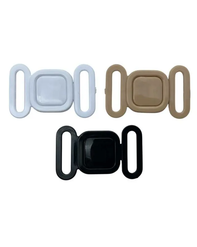 Gancio Accessorio di Ricambio per Reggiseno 15 Mm Fibbia Baionetta in Plastica - Sconto