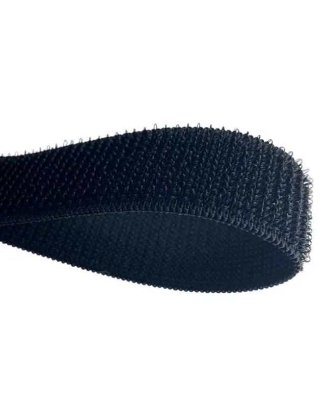 50 cm Nastro Streep elastico velcrato morbido da cucire nero 2,5 cm maschio o femmina - Liquidazione