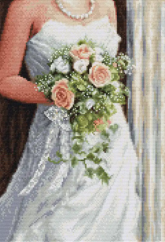Kit punto croce Luca-S - La sposa, BU5023 | Ultime disponibilità