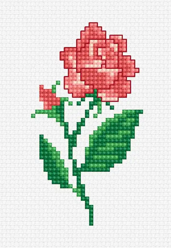 Kit punto croce Luca-S - Rosa, B1062 - Disponibile subito