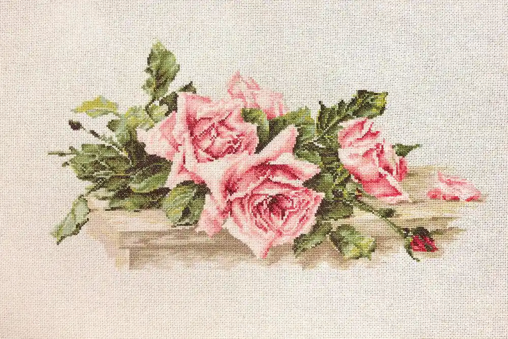 Kit punto croce Luca-S - Rose rosa BL22400 - Bestseller