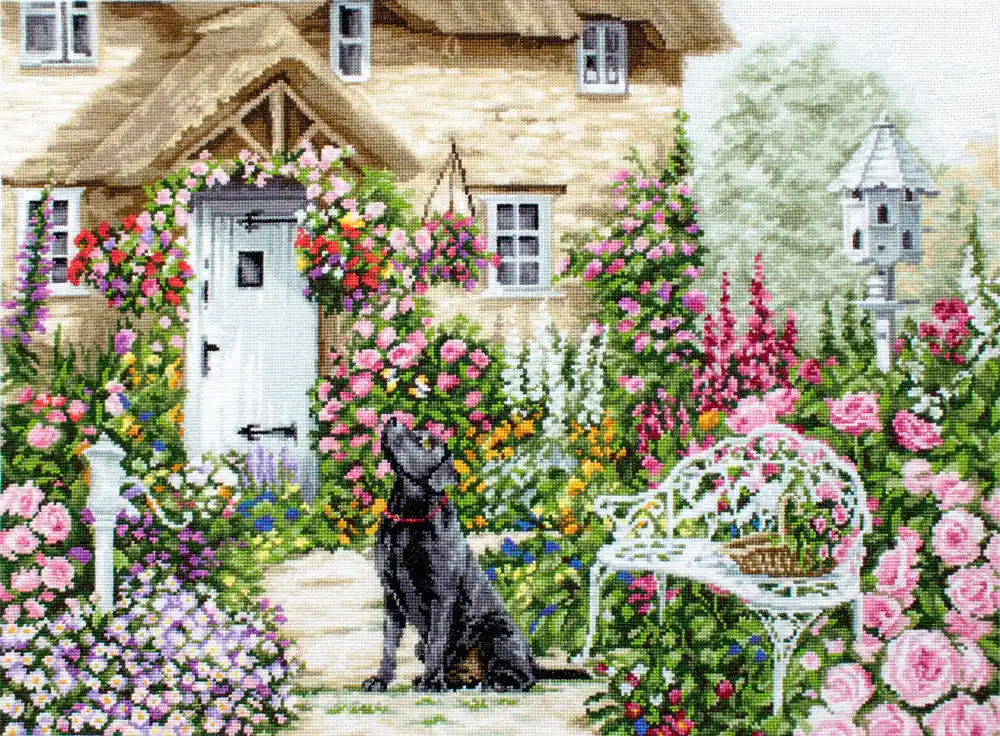 Novità in catalogo - Kit punto croce - Il giardino del cottage, B2377