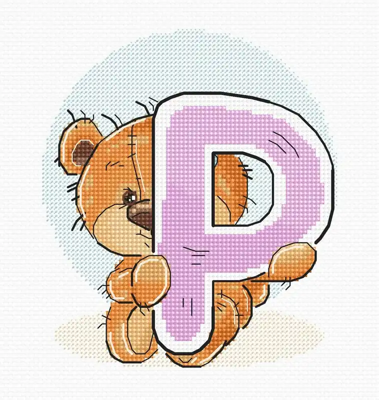 Novità nello shop | Kit punto croce Alfabeto - Kit Luca-S - Lettera "P" B1217