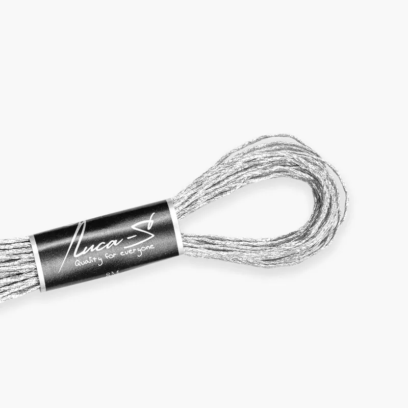 Filo da ricamo metallizzato Luca-S - Silver - Scelto dai clienti