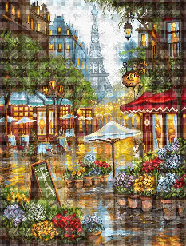 Miglior prezzo | Kit punto croce LetiStitch - Fiori di primavera, Parigi / Rilancio, L8038