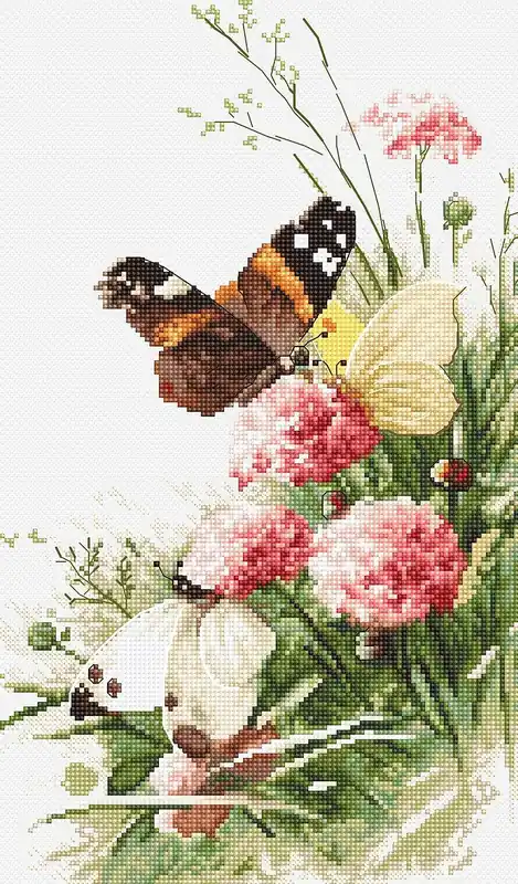 Kit punto croce LetiStitch - Farfalle nel campo, LETI938 - Molto apprezzato