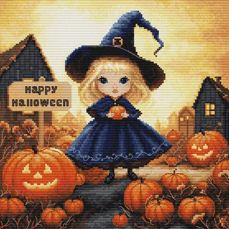 Kit punto croce Luca-S - Buon Halloween, BU5069 | Imperdibile
