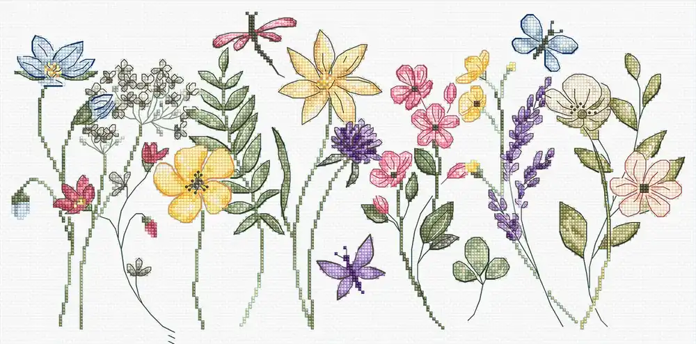 Molto apprezzato - Kit punto croce LETISTITCH - Fioritura estiva/Floraison d‘été, L8094
