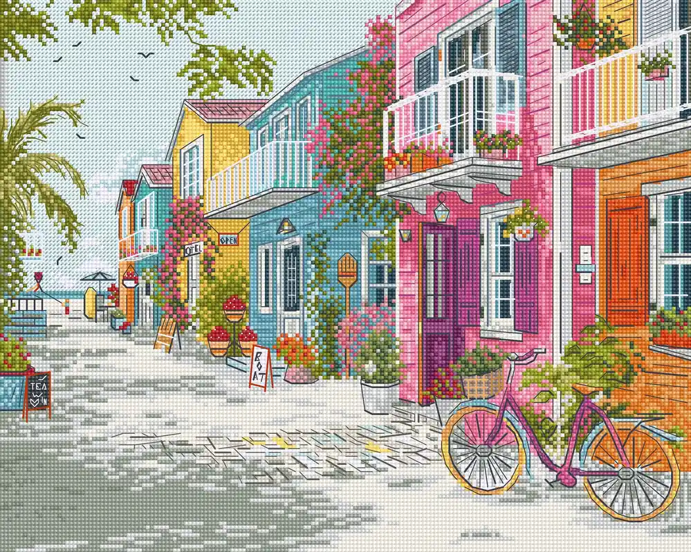 L9963 Armonia in riva al mare - Kit punto croce Letistitch - Tra i più amati