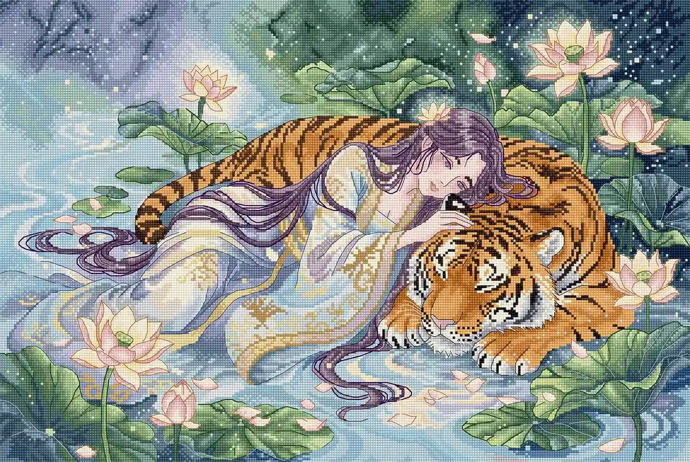 L10-014 Kit Punto Croce Letistitch – Tiger‘s Embrace - Ultima novità