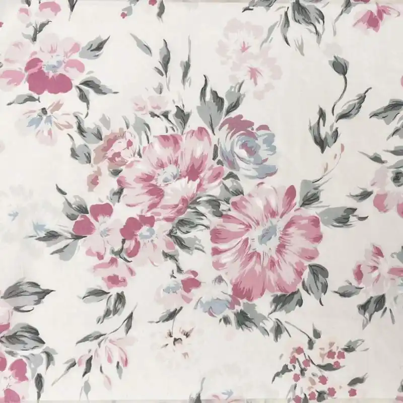 Offerta esclusiva - Lecien Natural Elegance, Tessuto Voile con Fiori Rosa