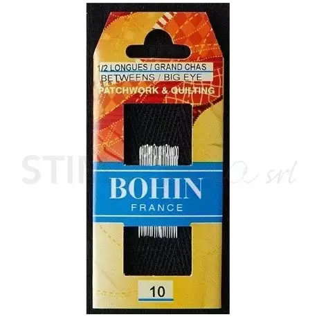 Bohin, Aghi BETWEENS Medi A1/2F da Trapunto a Mano, 20 aghi n°10 Curna Grande | Acquista subito