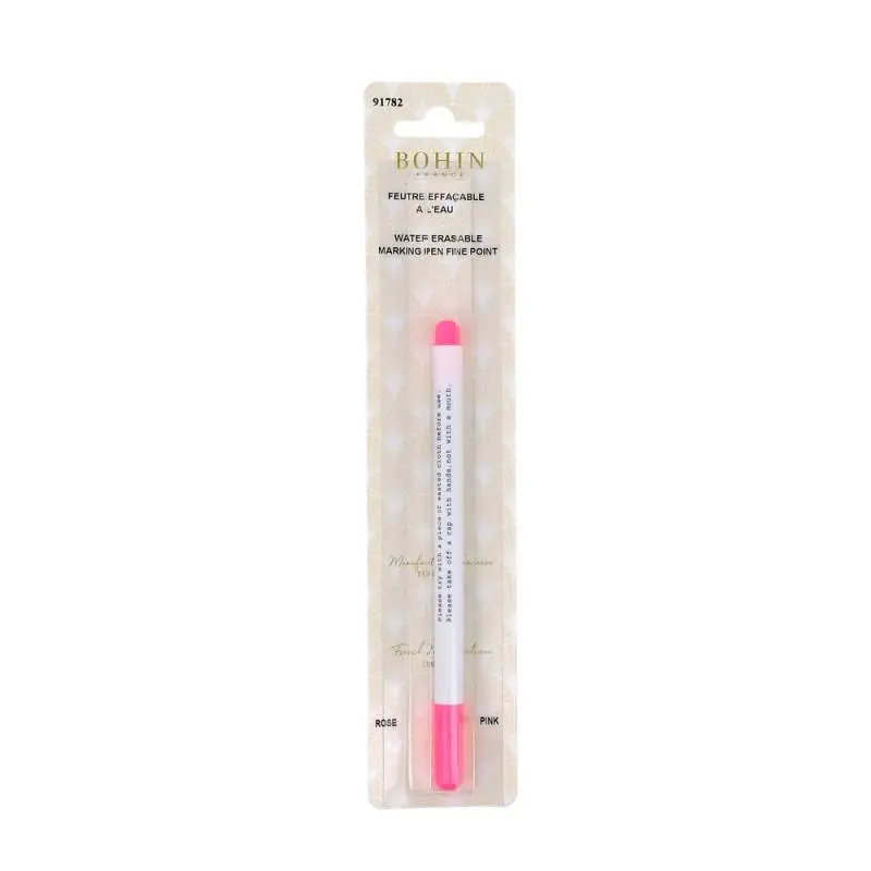 Disponibile subito - Bohin, Pennarello Idrosolubile - Rosa