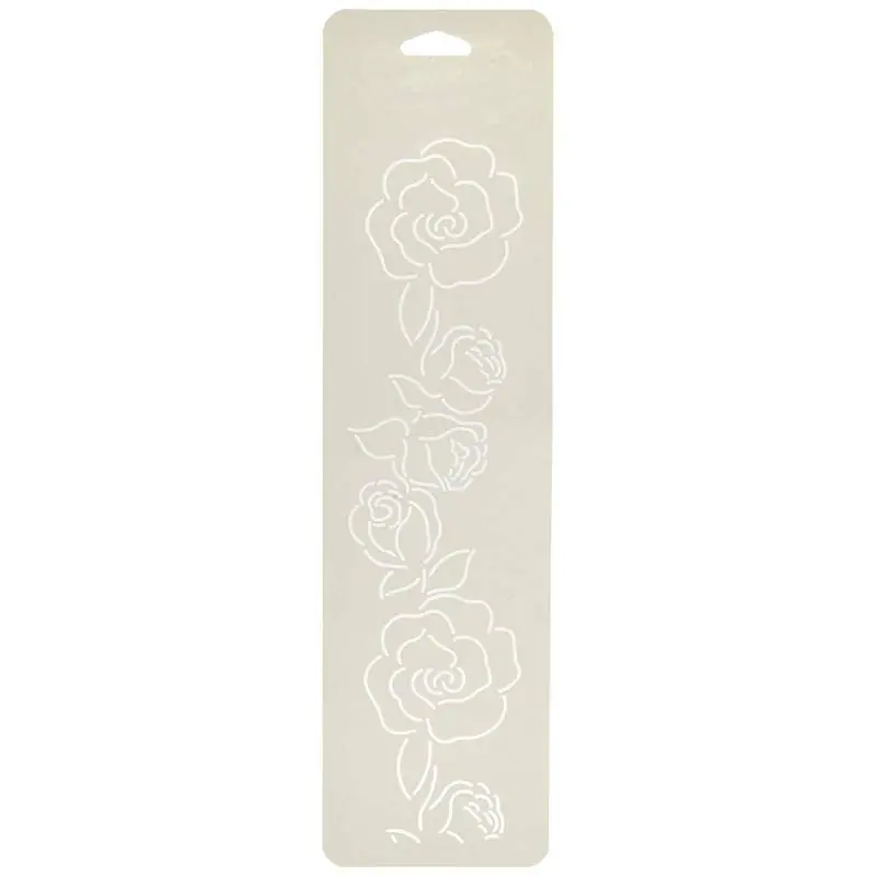 Sten Source, Stencil per Quilt by Julie Mullin - Rose 10x38cm - Offerta