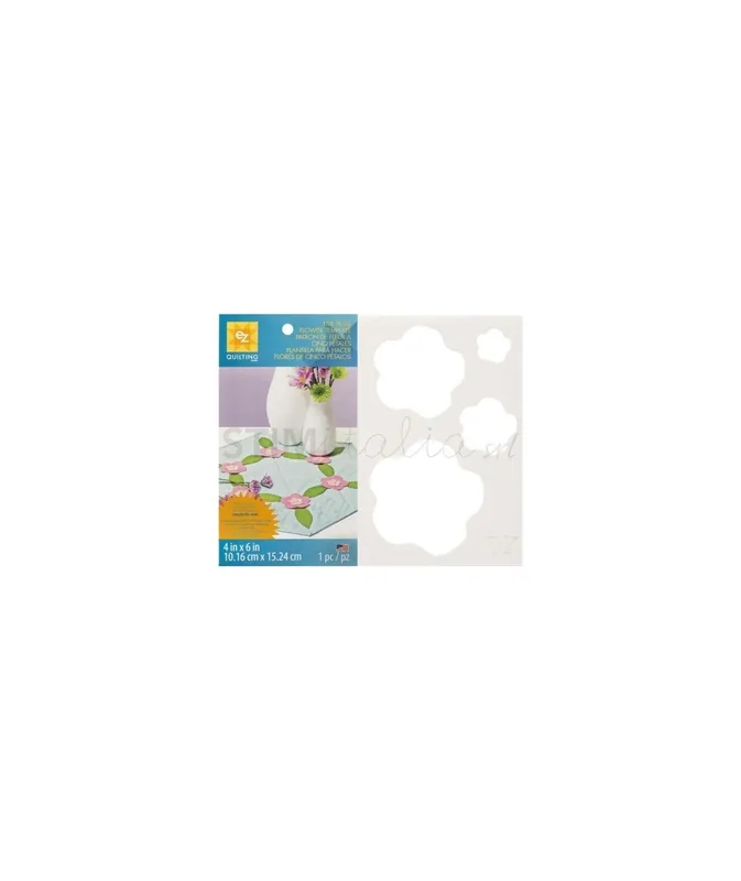 Ez Quilting Sagoma in Plastica flessibile, FIORE A 5 PETALI | Promozione speciale