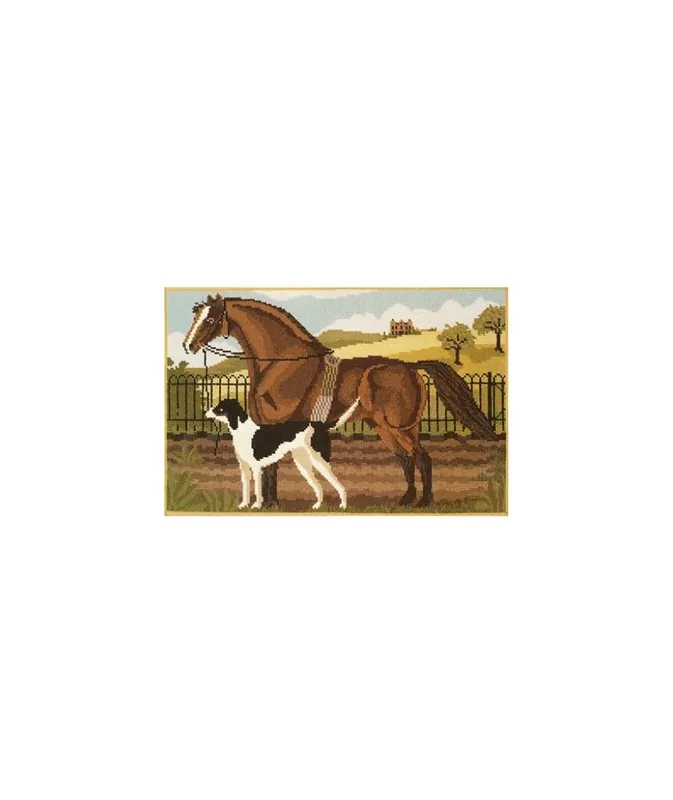 Elizabeth Bradley, Beasts of the Field, SUFFOLK PUNCH AND HOUND - 20x13 pollici | Ordinabile online