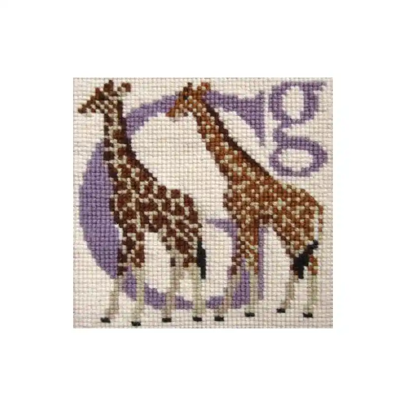 Spedizione espressa - Elizabeth Bradley, Animal Alphabet, G - GIRAFFE - 6x6 pollici