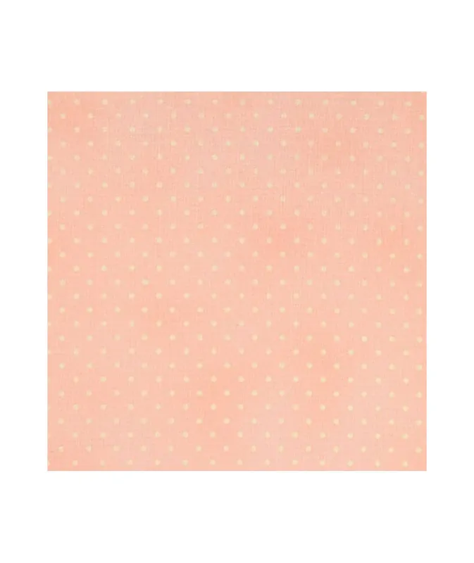 Sconto - Tessuto rosa con piccoli pois crema, collezione Home Essentials