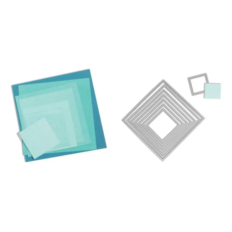 Framelits Die Set 8PK Squares - Qualità eccellente