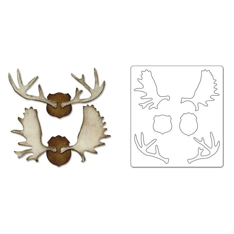 Bigz Die Trophy Antlers by Tim Holtz | Consegna rapida