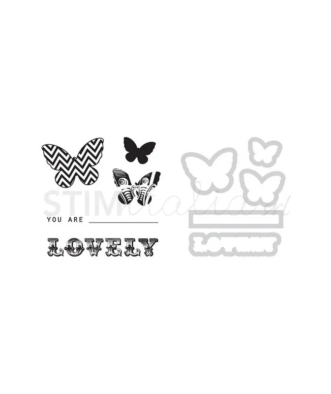 Framelits Die Set 4PK w/Stamps - Noted by Jillibean Soup - Spedizione veloce