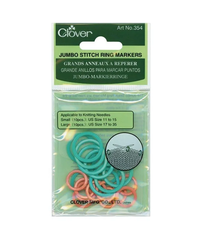 Compra ora - Clover, Anelli Ferma Maglia Jumbo (20 Pz)