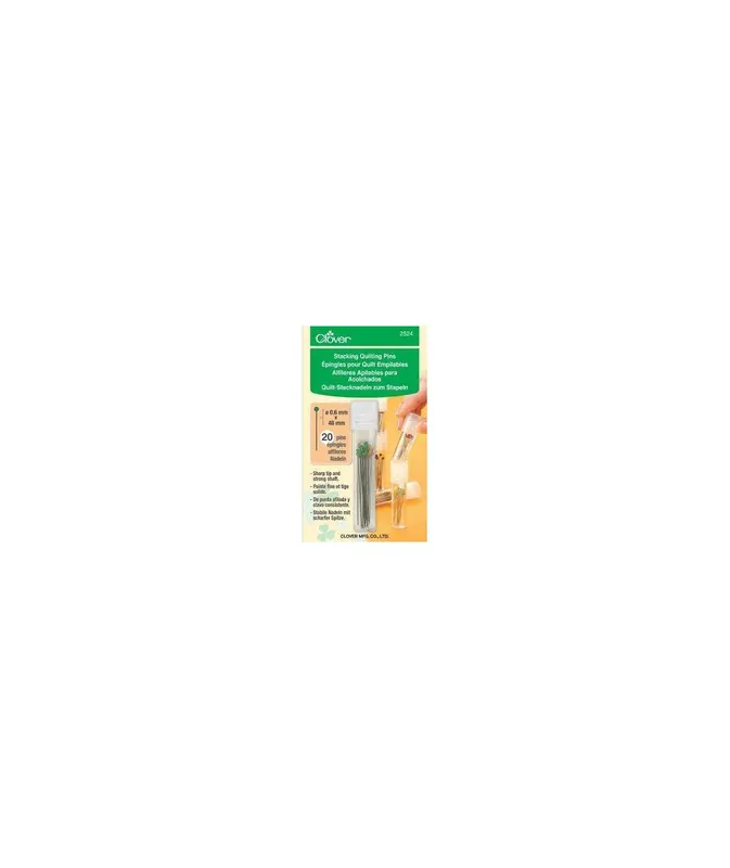 Clover, Spilli Stacking Quilting - 20 Pz - Ultime disponibilità