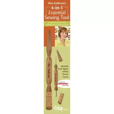 4 in 1 Essential Sewing Tool - Attrezzo multifunzione per il cucito - Pieghetta, Scucirino, Gira Tubolari, Stiletto | Diretto dalla fabbrica