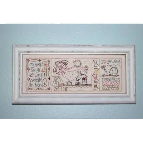 Ordina ora - My Heart Sings - Cartamodello Stitchery di Cucito su Tela Prestampata, The BirdHouse by Natalie Bird