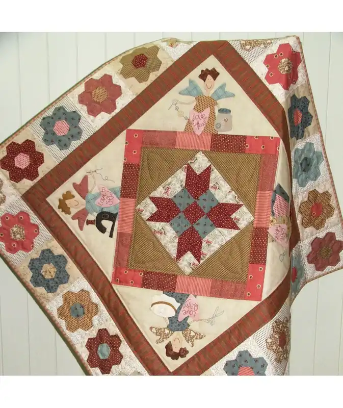 Sewing Angels - Cartamodello Quilt per il Cucito in Applique da 42 pollici, The BirdHouse by Natalie Bird - Più venduto